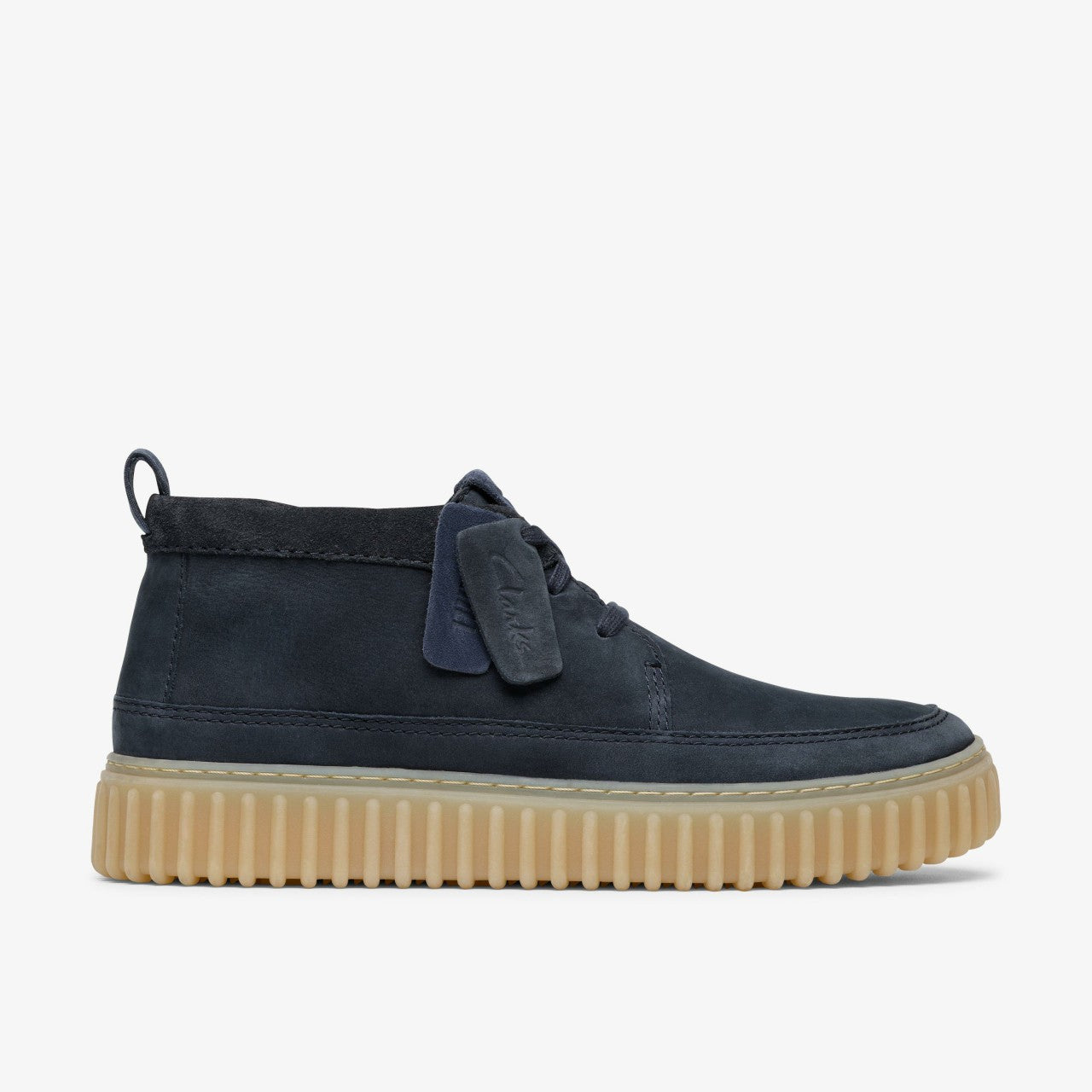 Torhill Lace Hi Navy Nubuck | Clarks on Sale