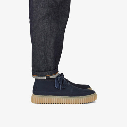 Torhill Lace Hi Navy Nubuck | Clarks on Sale