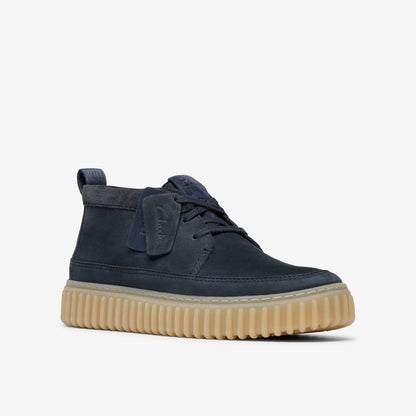 Torhill Lace Hi Navy Nubuck | Clarks on Sale