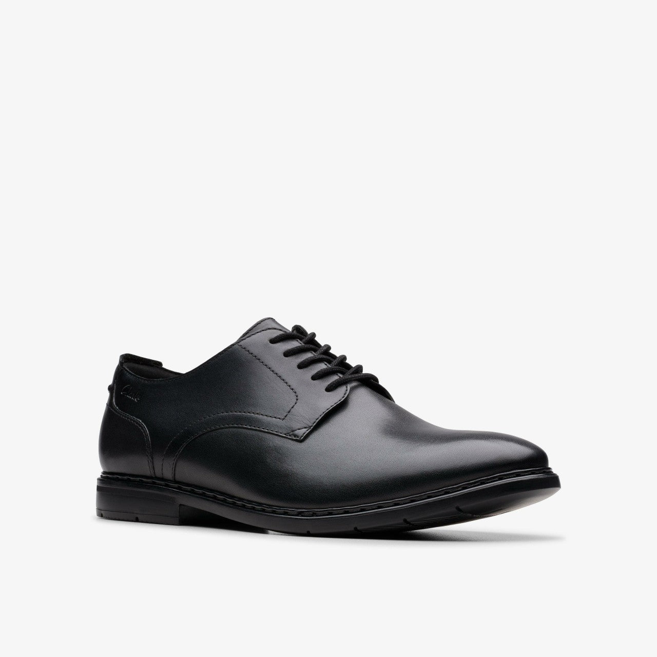 Banbury Derby Black Leather | Clarks on Sale