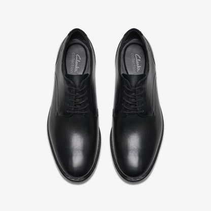 Banbury Derby Black Leather | Clarks on Sale