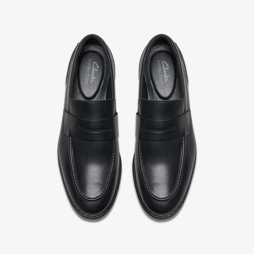 Banbury Lo Black Leather | Clarks outlet