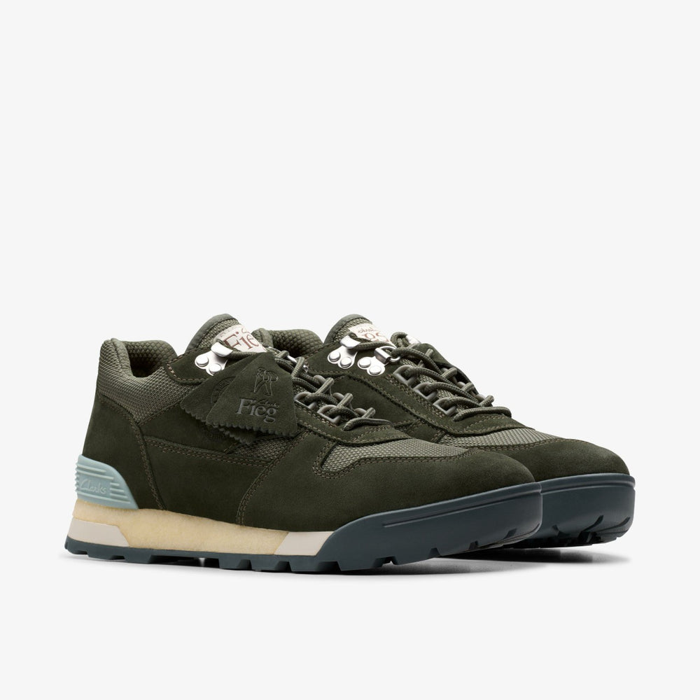 Laddow Dark Olive Combination | Clarks online