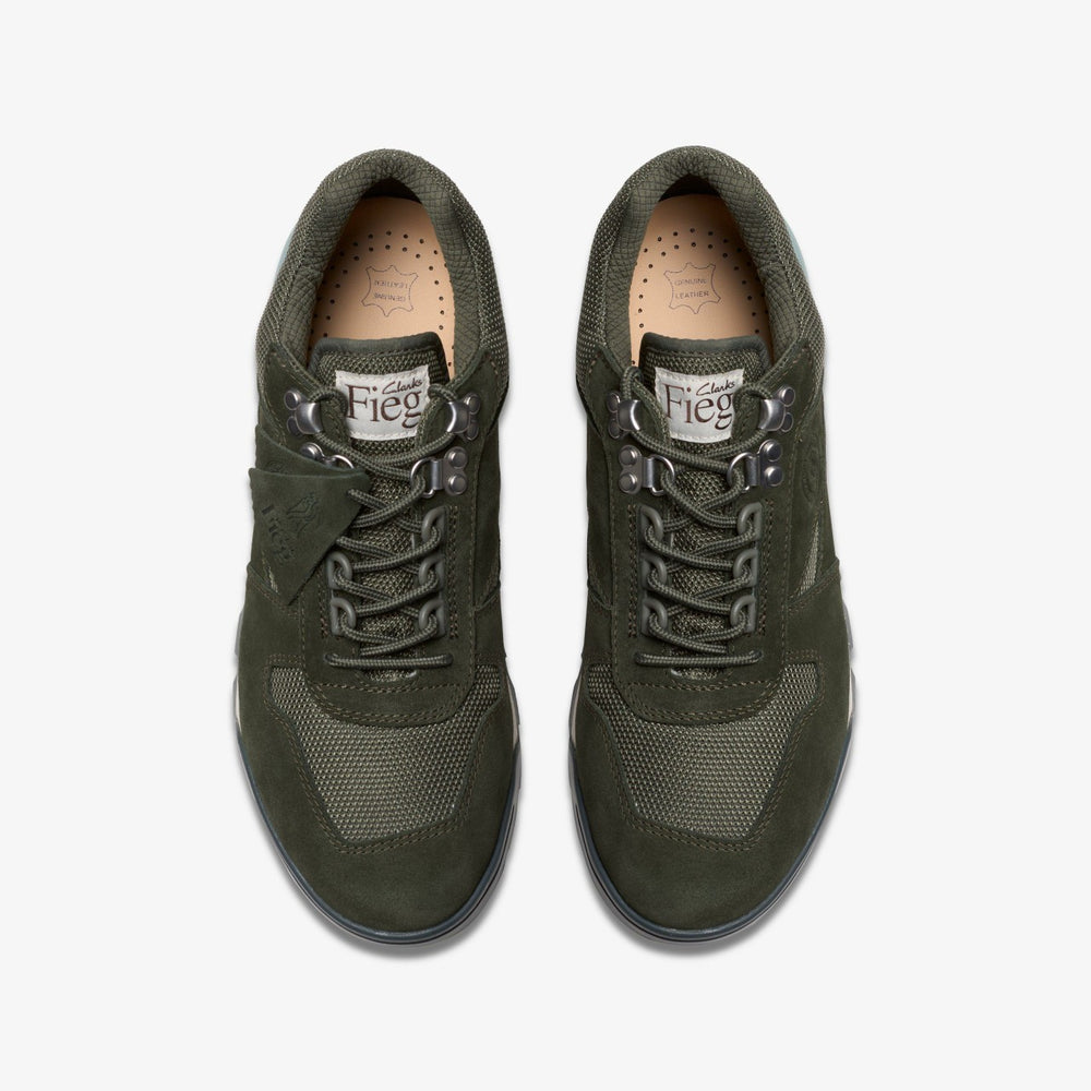 Laddow Dark Olive Combination | Clarks online