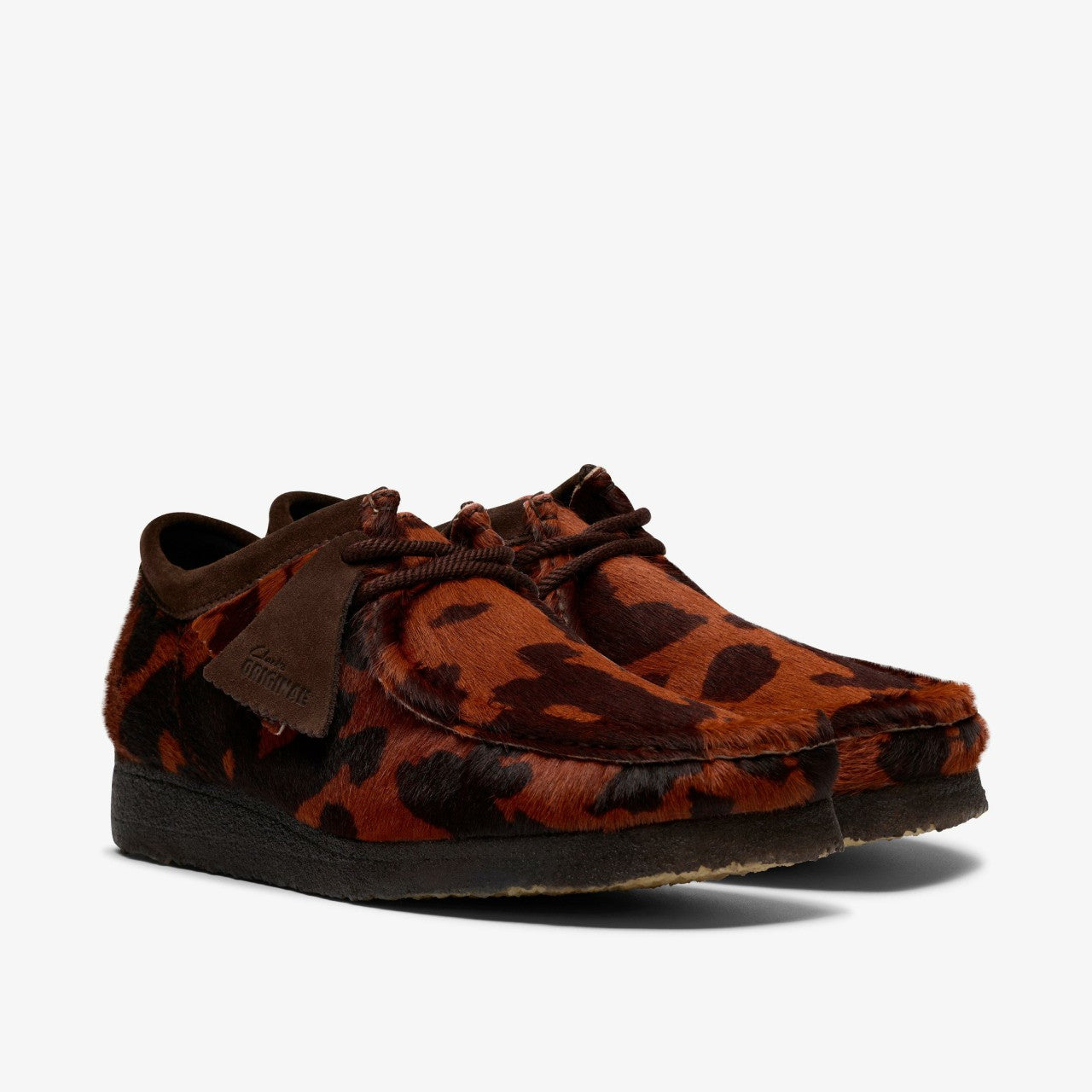 Wallabee Brown Cow Print | Clarks Sale