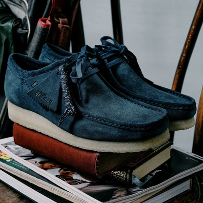 Wallabee Mid Blue Suede | Clarks outlet