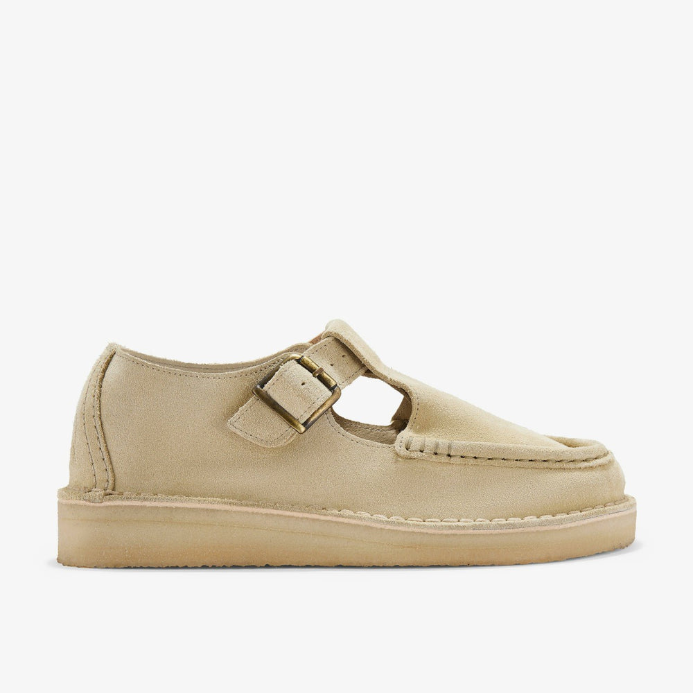 Nomad T Bar Maple Suede | Clarks outlet