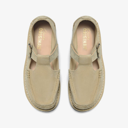 Nomad T Bar Maple Suede | Clarks outlet