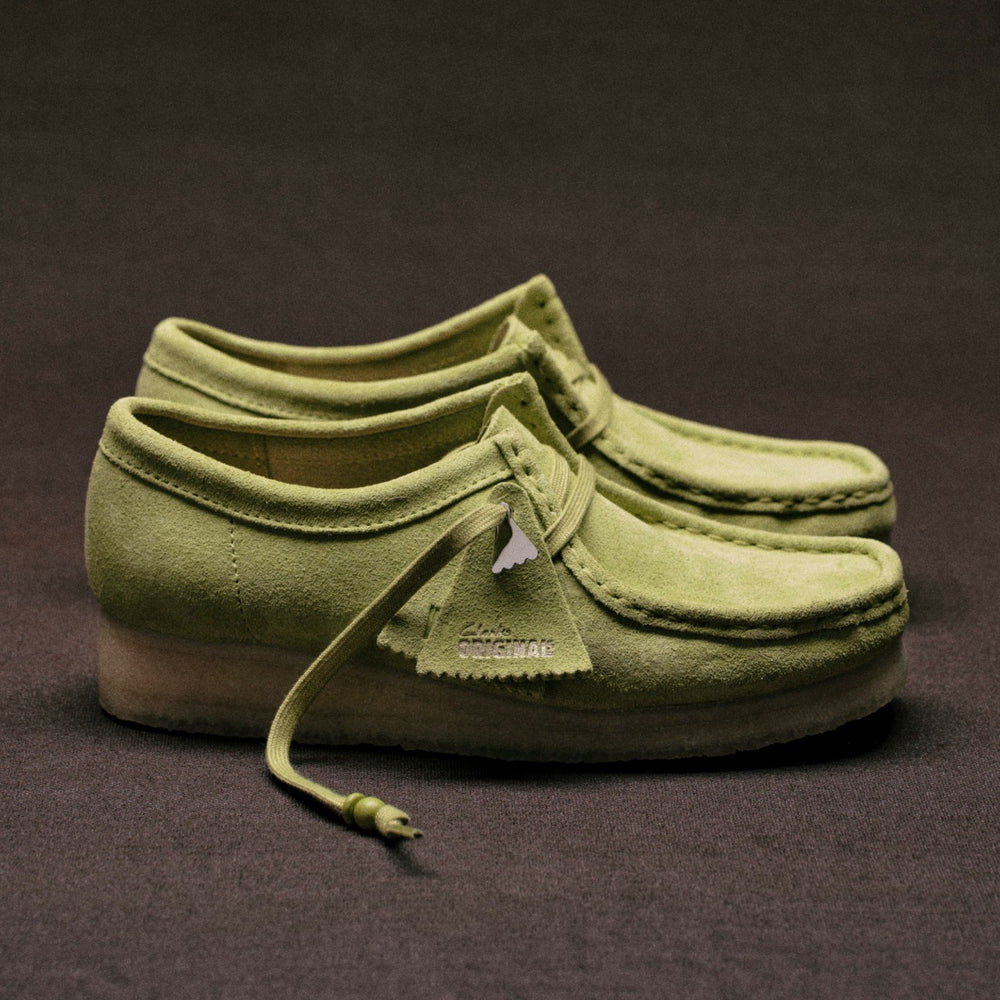 Wallabee Lime Suede | Clarks for sale