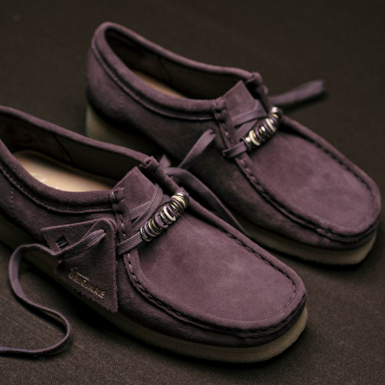 Wallabee Plum Suede | Clarks Sale