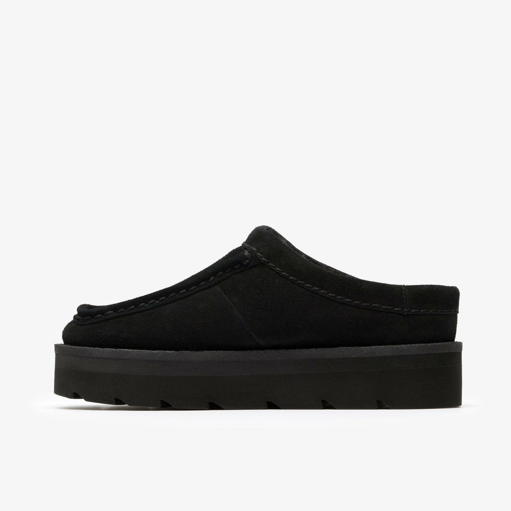 Meare Mule Black Suede Warmlined | Clarks online