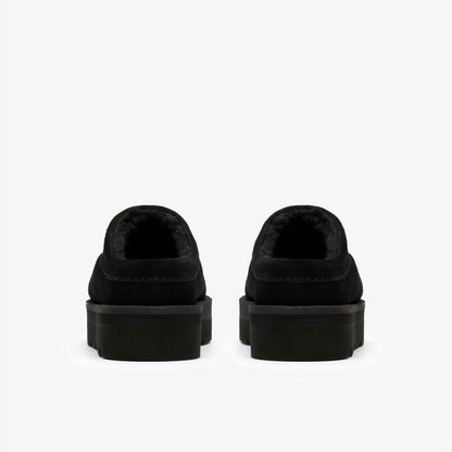 Meare Mule Black Suede Warmlined | Clarks online