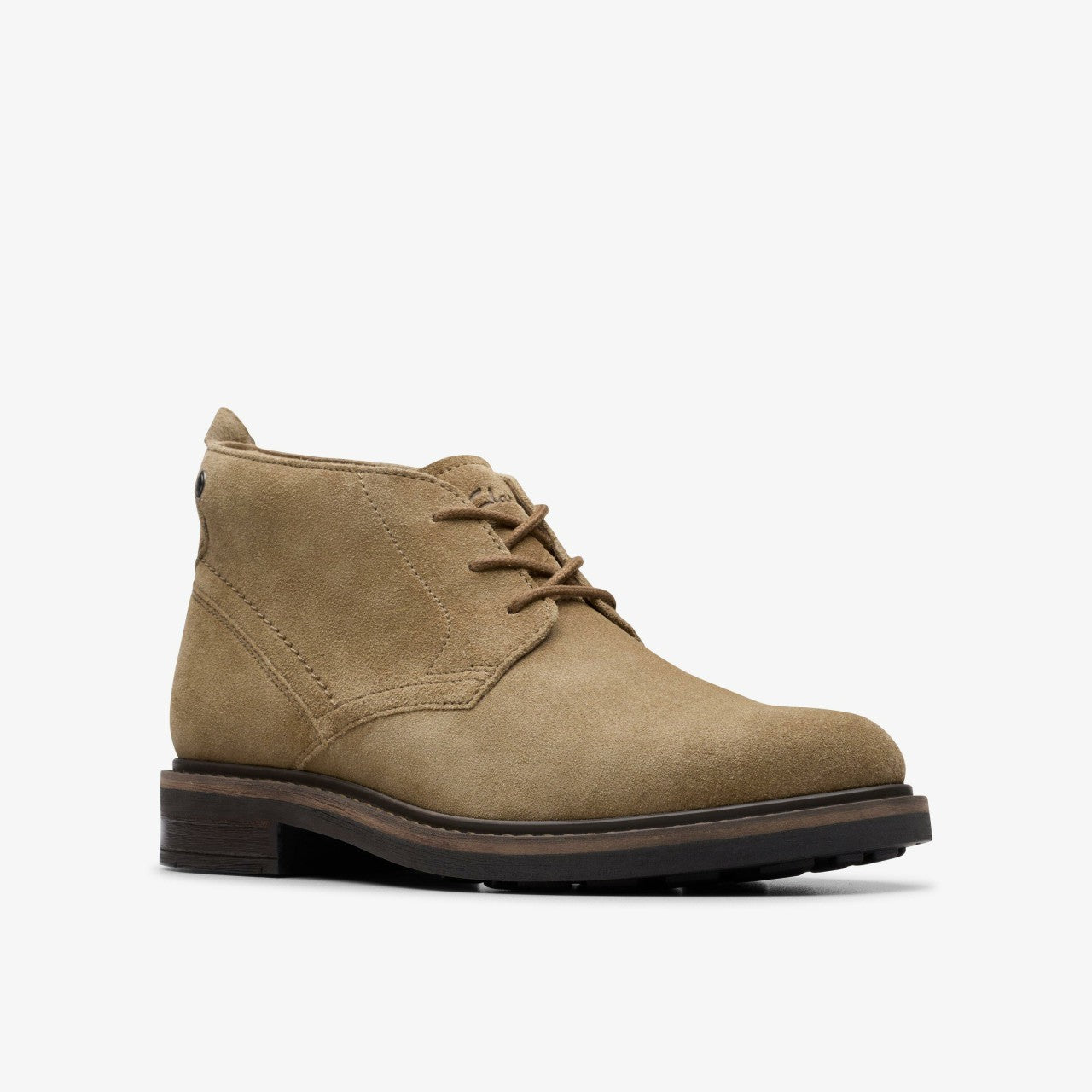 Newford Mid Dark Sand Suede | Clarks outlet