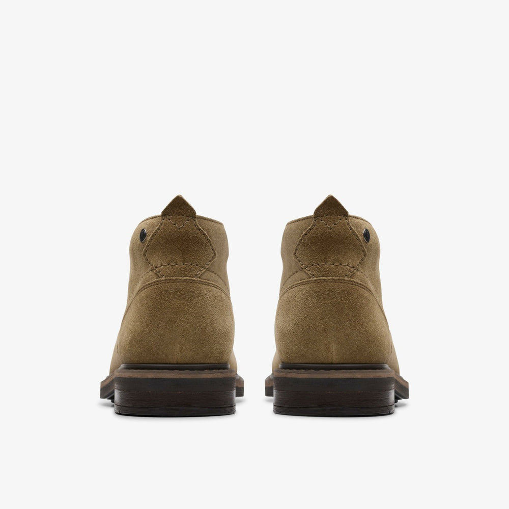 Newford Mid Dark Sand Suede | Clarks outlet