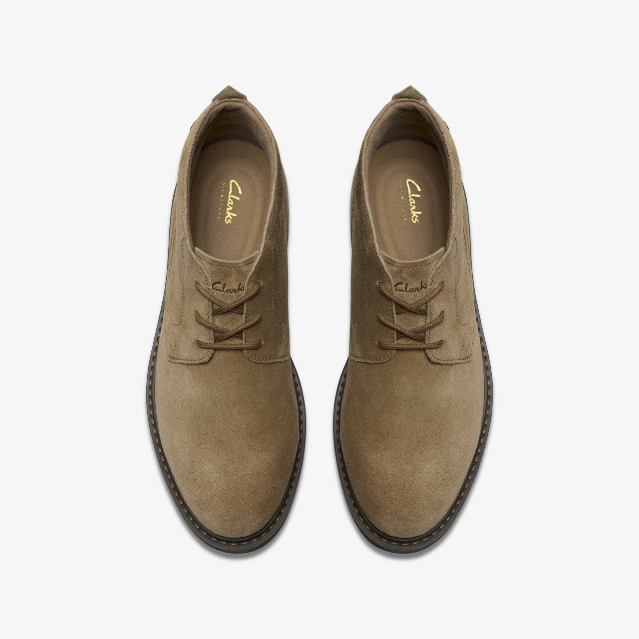 Newford Mid Dark Sand Suede | Clarks outlet