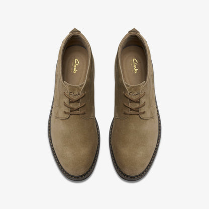 Newford Mid Dark Sand Suede | Clarks outlet