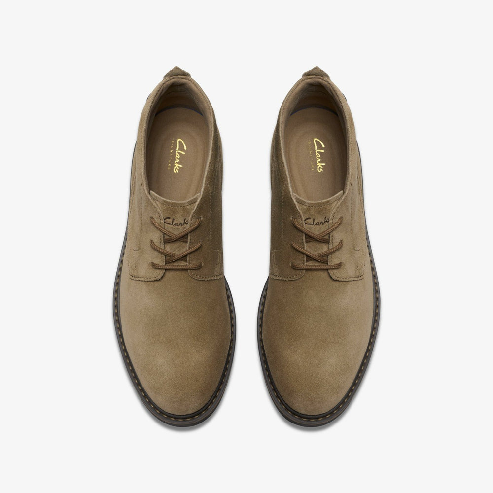 Newford Mid Dark Sand Suede | Clarks outlet