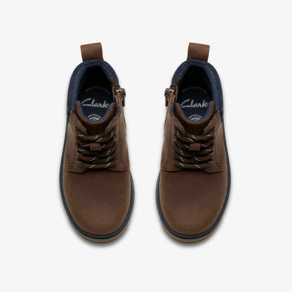 Lorcam Trail Kid Dark Brown | Clarks online