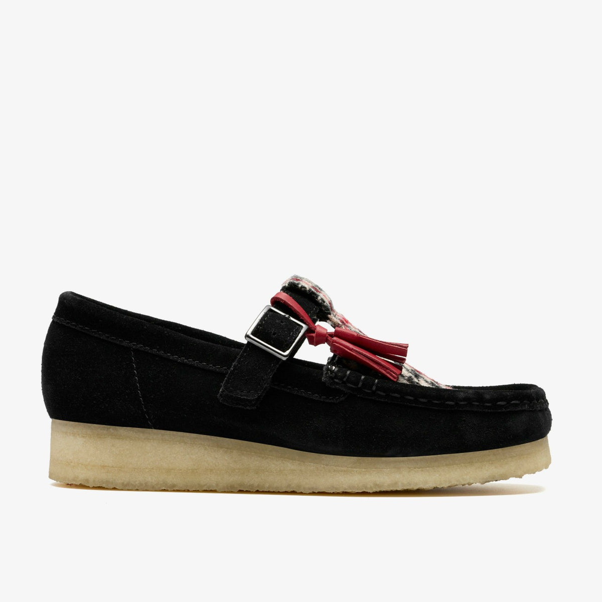 Wallabee T Bar Black Tweed Combination | Clarks outlet