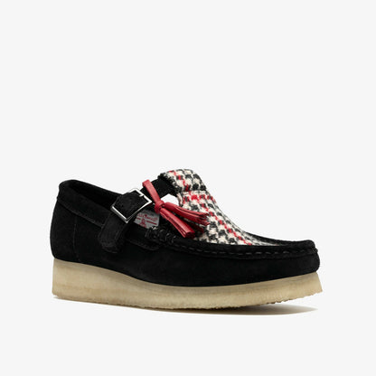 Wallabee T Bar Black Tweed Combination | Clarks outlet