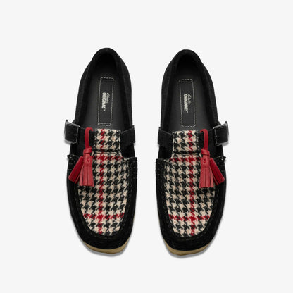 Wallabee T Bar Black Tweed Combination | Clarks outlet