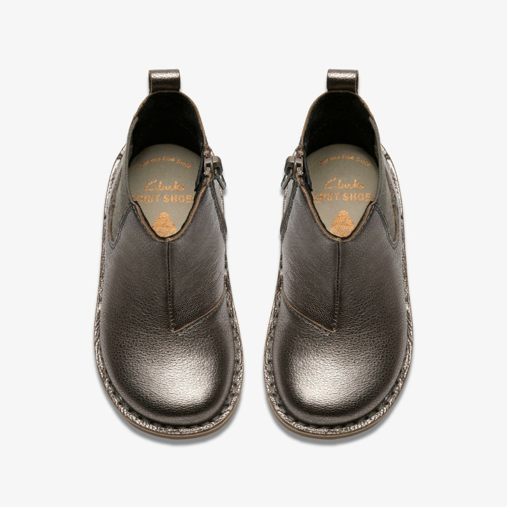Joyful Sky Toddler Pewter | Clarks discount