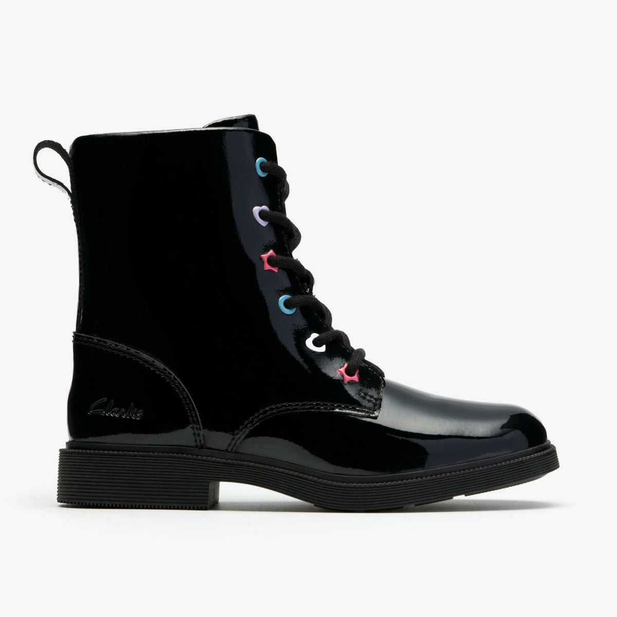 Oaklyn Charm Kid Black Patent | Clarks on Sale
