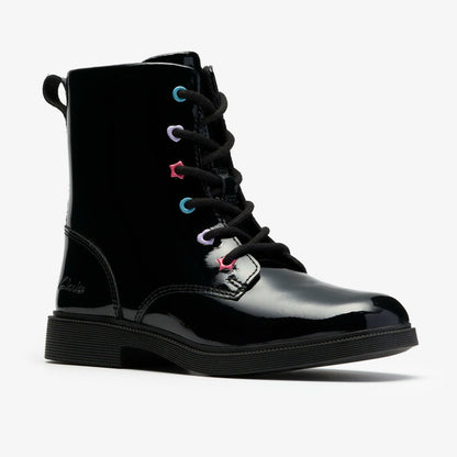 Oaklyn Charm Kid Black Patent | Clarks on Sale