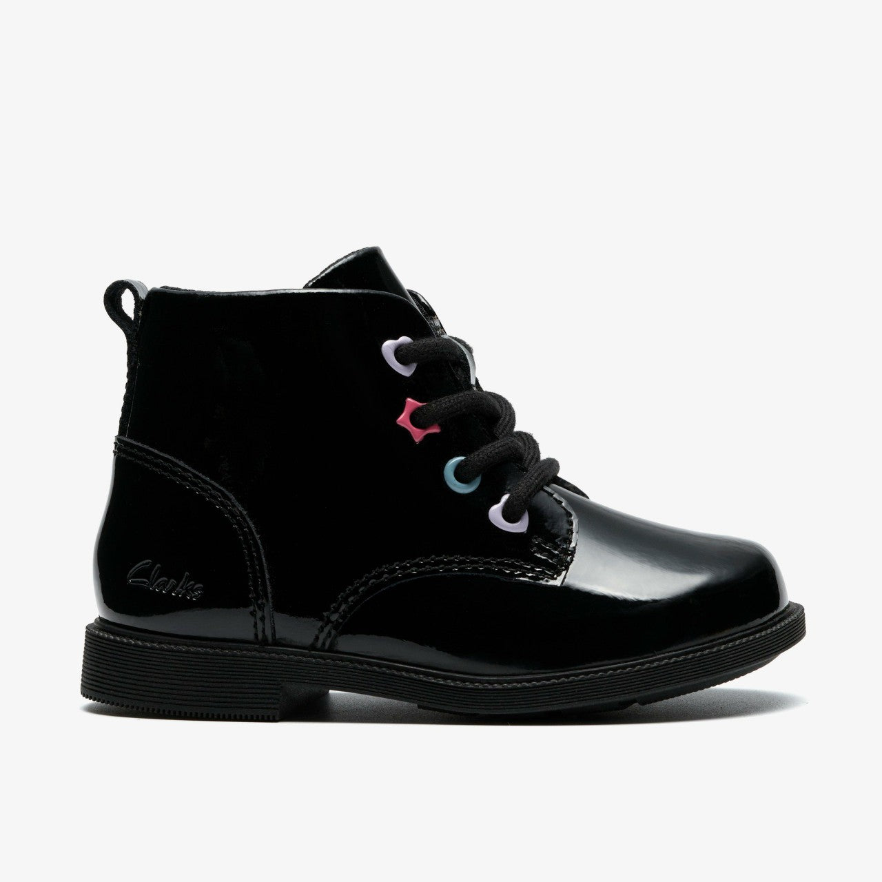 Oaklyn Charm Toddler Black Patent | Clarks for sale