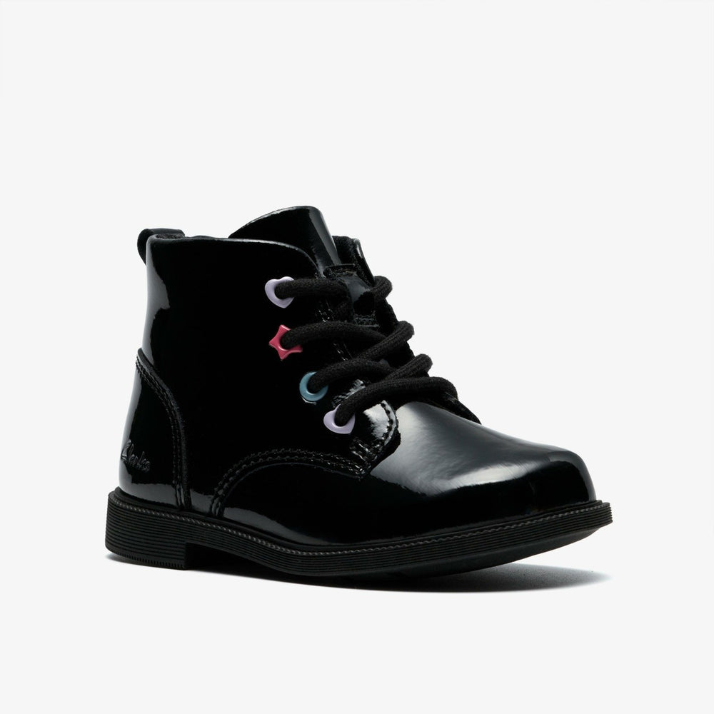 Oaklyn Charm Toddler Black Patent | Clarks for sale