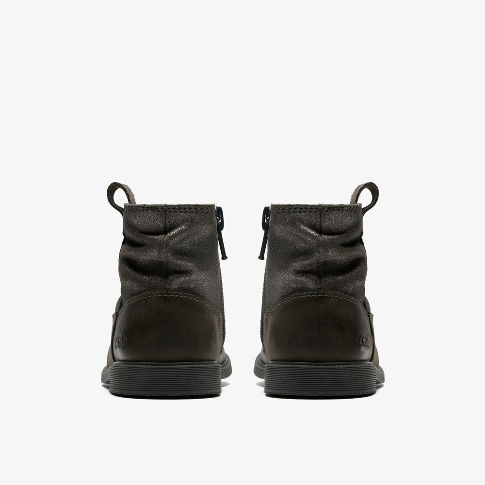 Oaklyn Top Toddler Pewter Suede | Clarks outlet