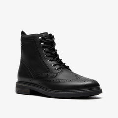 Newford Lace Boot Black Leather | Clarks outlet