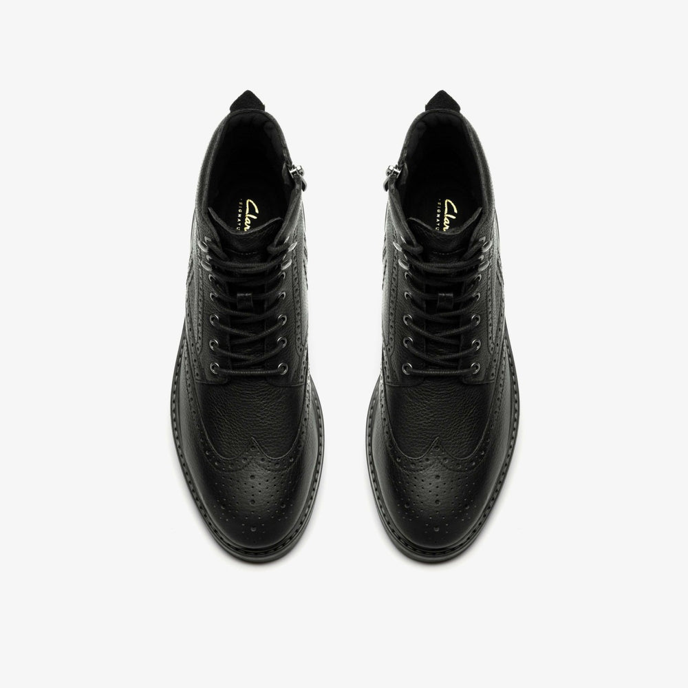 Newford Lace Boot Black Leather | Clarks outlet