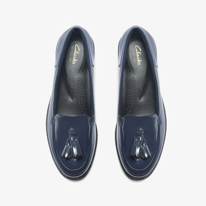 Havisham Edge Loafer Navy Patent | Clarks on Sale