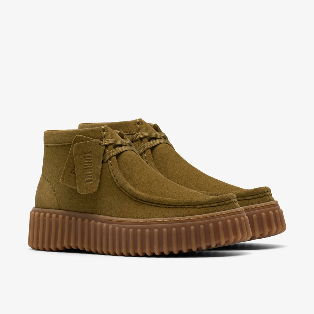 Torhill Moss Olive Suede | Clarks discount