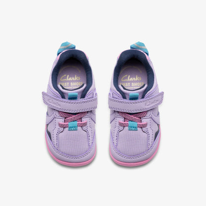 Roamer Hero Toddler Lilac Combination | Clarks Sale