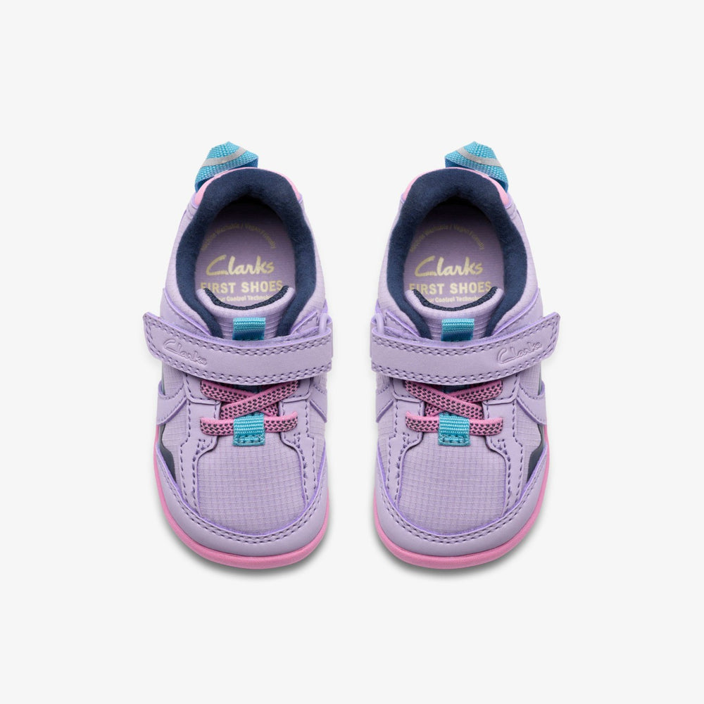 Roamer Hero Toddler Lilac Combination | Clarks Sale