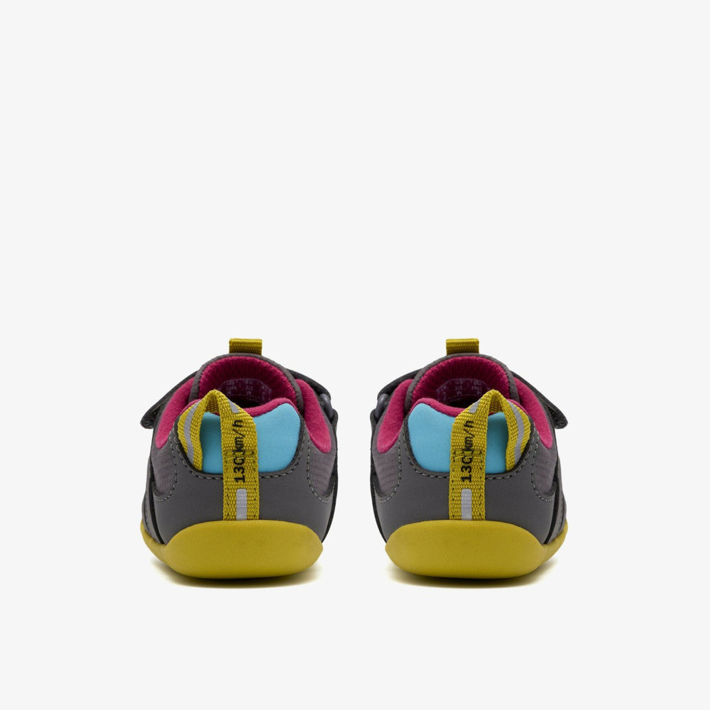 Roamer Hero Toddler Dark Grey Combination | Clarks on Sale