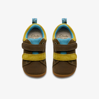 Roamer Roar Toddler Dark Olive | Clarks for sale