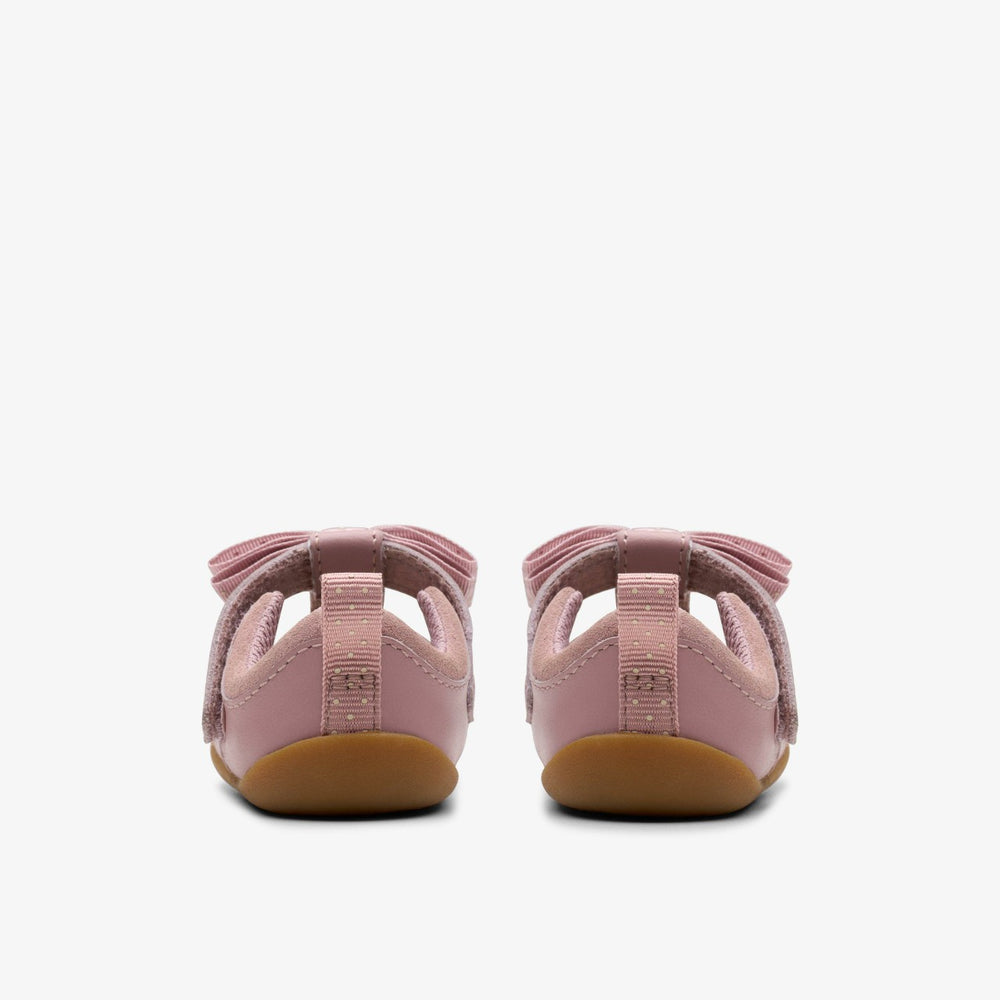 Roamer Trim Toddler Dusty Pink | Clarks for sale