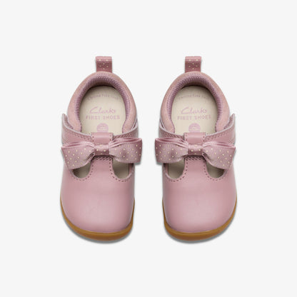 Roamer Trim Toddler Dusty Pink | Clarks for sale