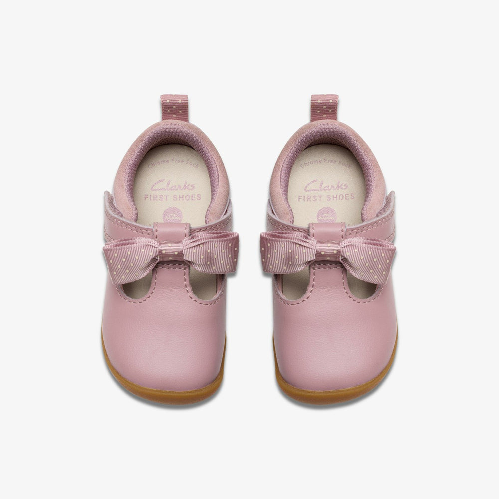 Roamer Trim Toddler Dusty Pink | Clarks for sale