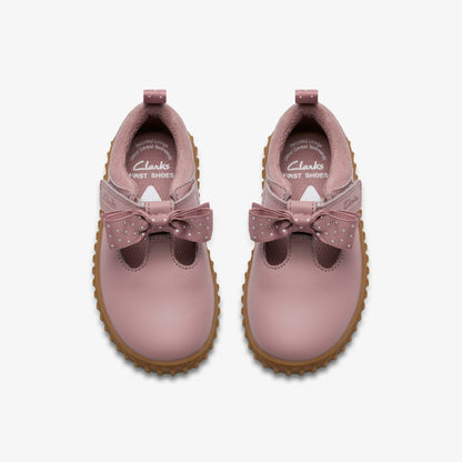 Cove Bow Toddler Dusty Pink | Clarks discount