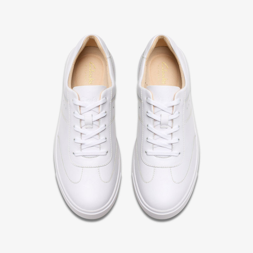 Makea Court White Leather | Clarks for sale