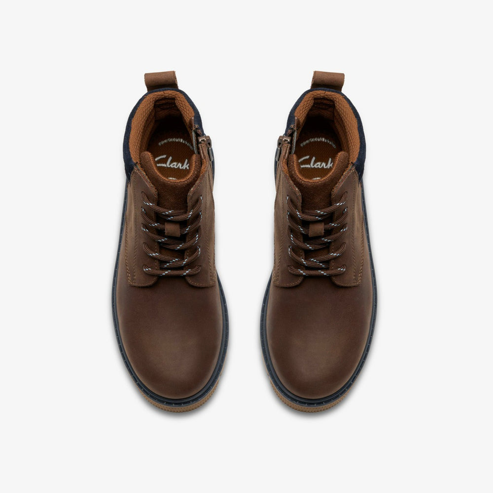 Lorcam Trail Older Dark Brown | Clarks for sale