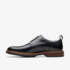 Aldwin Lace Black Leather | Clarks for sale