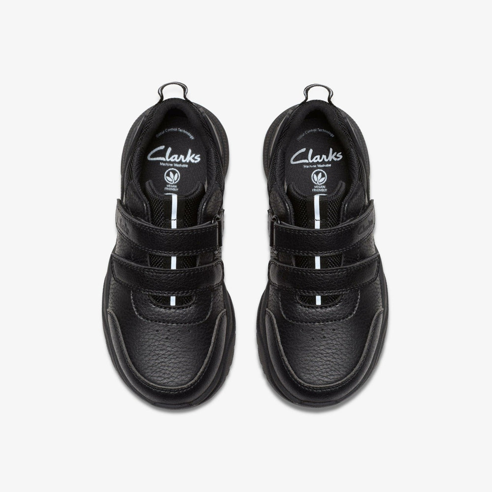 Feather Shine Kid Black | Clarks on Sale