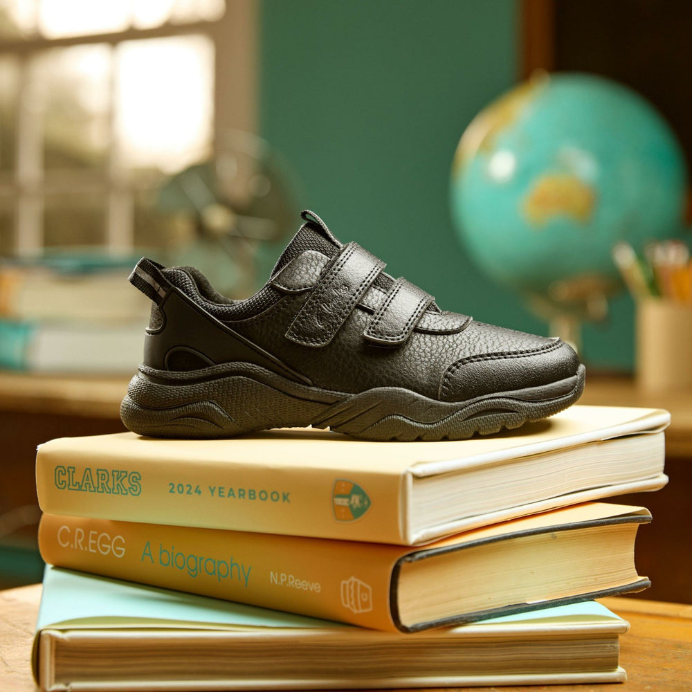 Feather Shine Kid Black | Clarks on Sale
