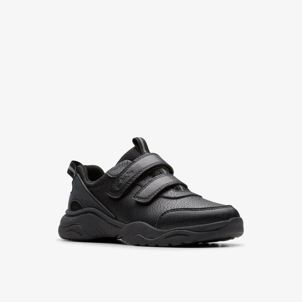 Feather Shine Kid Black | Clarks on Sale