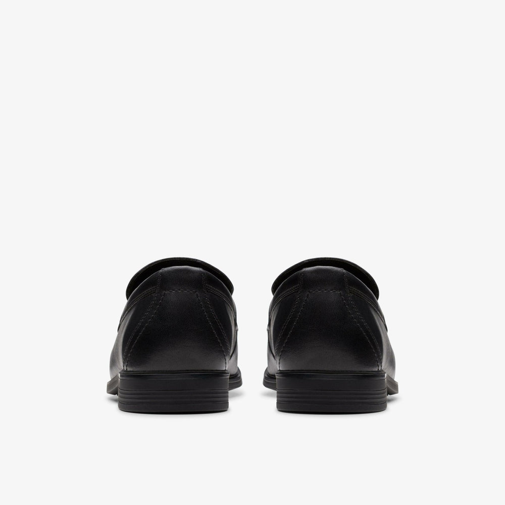 Jonwin Craft Youth Black Leather | Clarks on Sale